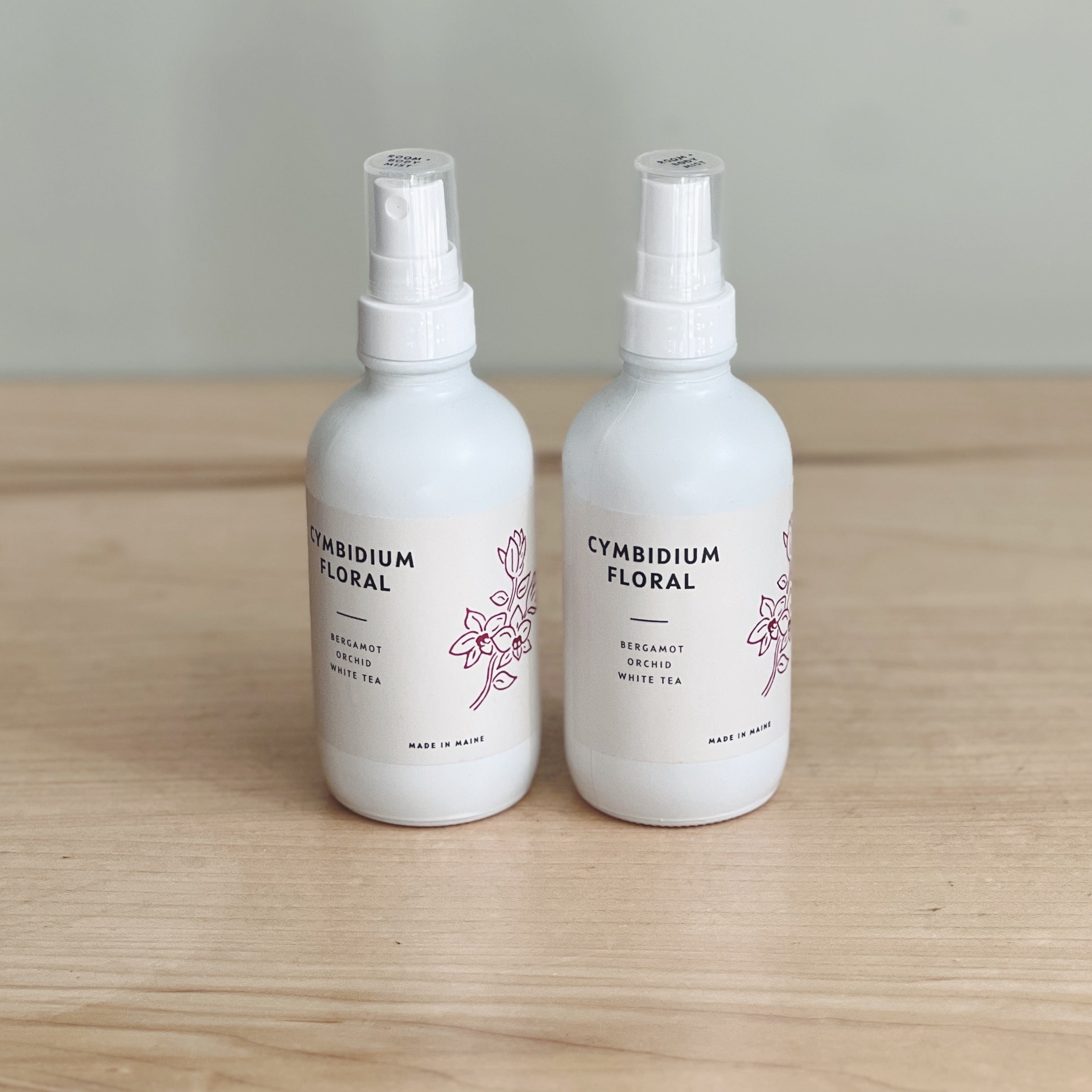 Cymbidium Floral scented Room and Body Mist featuring Bergamot, Orchid and White Tea. 