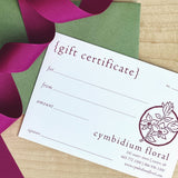 GIFT CERTIFICATE